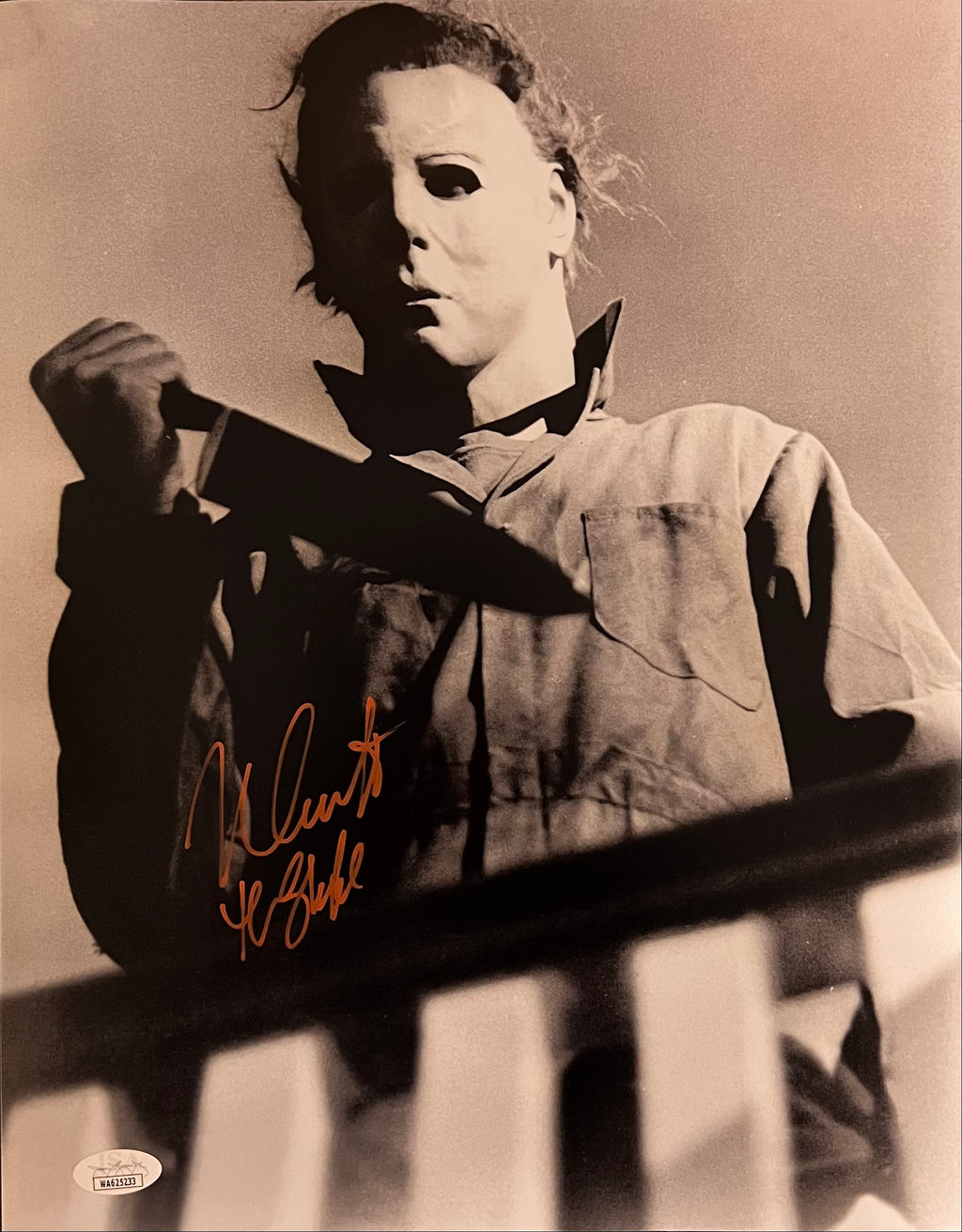 Nick Castle autograph signed inscribed 11x14 photo Halloween JSA Michael Myers
