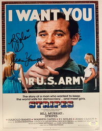 Sean Young & PJ Soles autographed signed 11x14 photo Stripes PSA Witness - JAG Sports Marketing