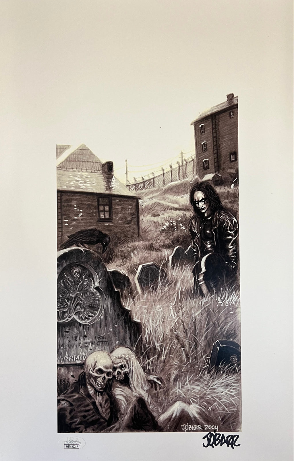 James O'barr autographed signed 11x17 photo The Crow JSA Witness