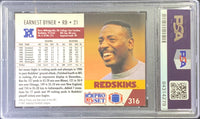 Earnest Byner auto signed Pro Set 1991 card #316 Redskins PSA Encapsulated