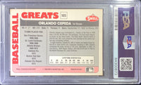 Orlando Cepeda auto card 1990 Swell #105 San Francisco Giants MLB PSA Encapsulated
