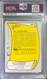 Bill Mazeroski auto card 88' Pacific #60 Pittsburgh Pirates MLB PSA Encapsulated