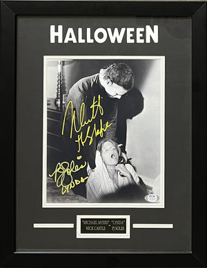 Nick Castle PJ Soles autographed signed inscribed 8x10 photo Halloween PSA COA