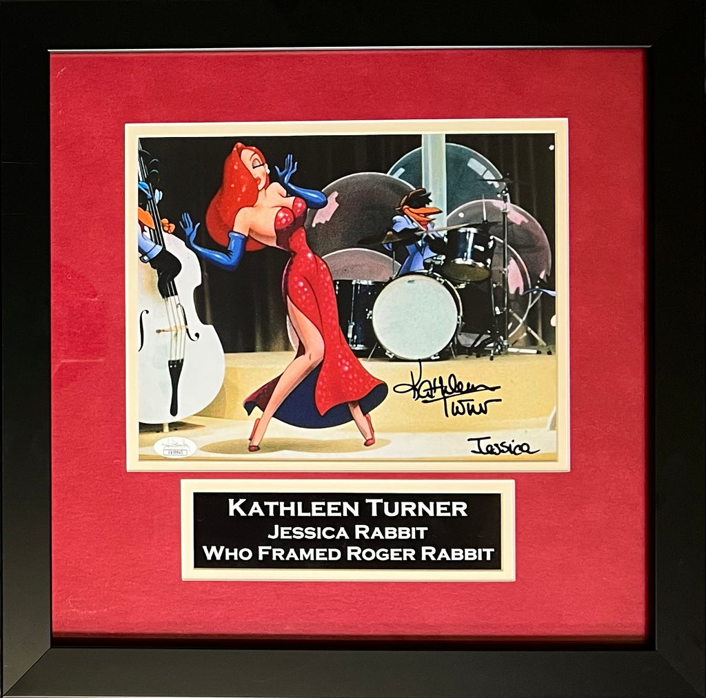 Kathleen Turner auto framed inscribed 8x10 photo Who Framed Roger Rabbit JSA COA