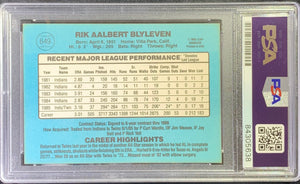 Bert Blyleven auto card 1986 Donruss #649 MLB Minnesota Twins PSA Encapsulated