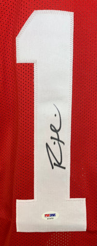 RONNIE HARRISON SIGNED CUSTOM CRIMSON COLLEGE STYLE AUTOGRAPHED JERSEY PSA COA