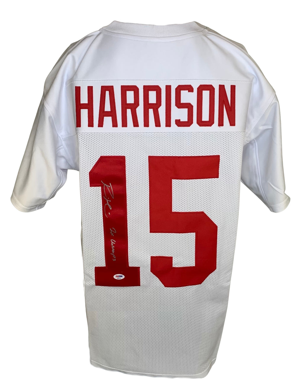 RONNIE HARRISON SIGNED INSCRIBED CUSTOM WHITE COLLEGE STYLE AUTOGRAPHED JERSEY PSA COA