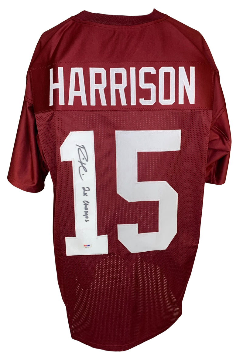 RONNIE HARRISON SIGNED CUSTOM MAROON COLLEGE STYLE AUTOGRAPHED inscribed JERSEY PSA COA