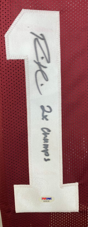 RONNIE HARRISON SIGNED CUSTOM MAROON COLLEGE STYLE AUTOGRAPHED inscribed JERSEY PSA COA