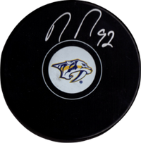 Ryan Johansen autographed signed puck NHL Nashville Predators PSA COA Witness - JAG Sports Marketing