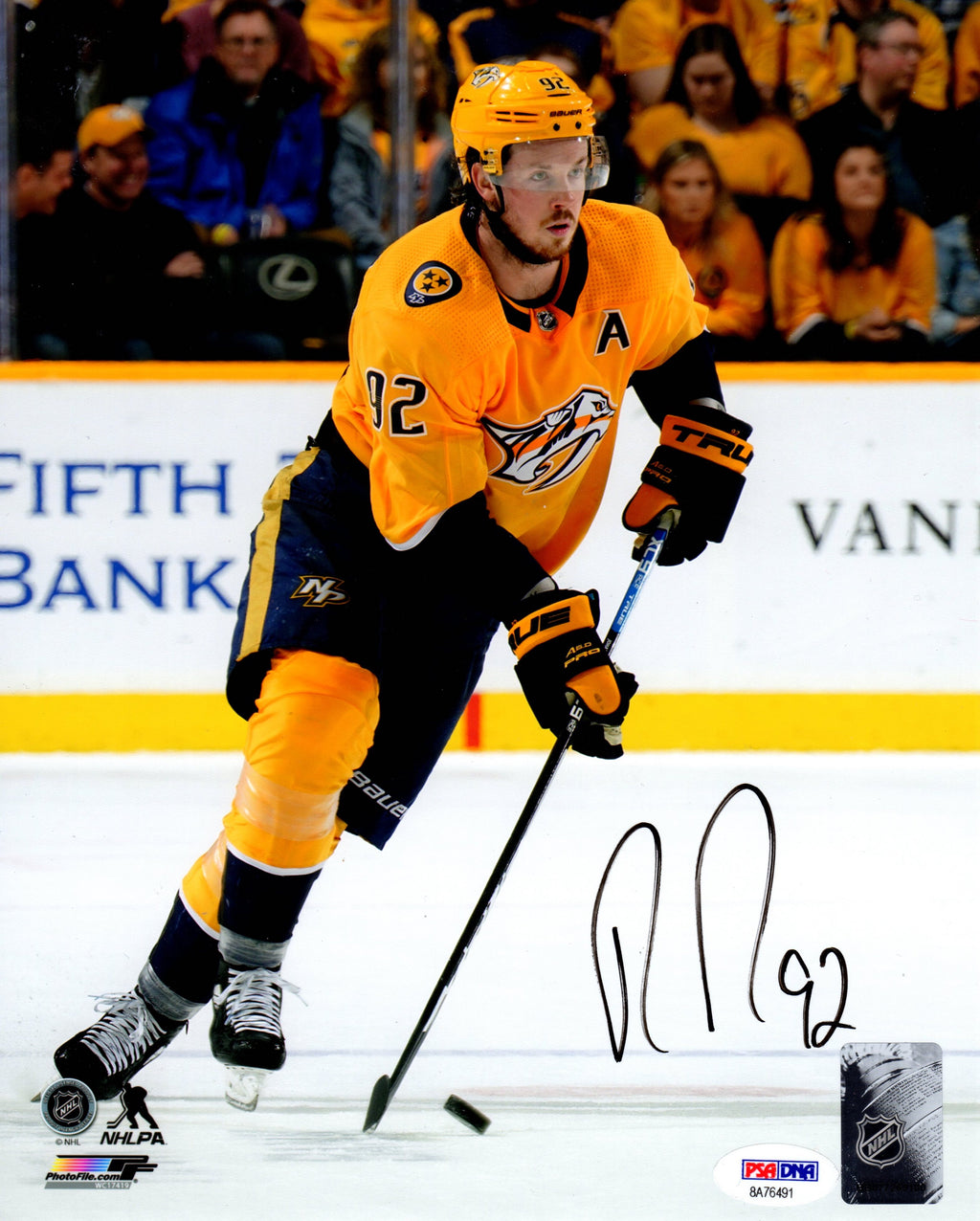 Ryan Johansen autographed signed 8x10 photo NHL Nashville Predators PSA COA - JAG Sports Marketing