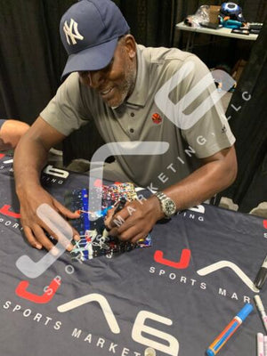 Larry Johnson framed signed 8x10 photo NBA Charlotte Hornets PSA COA