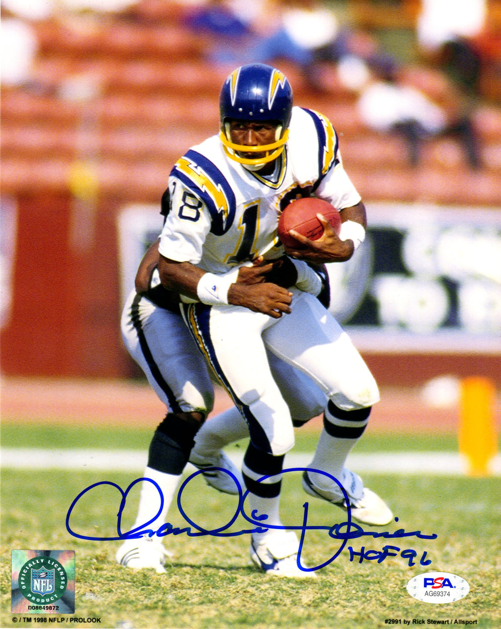 Charlie Joiner autographed signed inscribed 8x10 photo San Diego Chargers PSA - JAG Sports Marketing