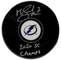 Mathieu Joseph autographed signed inscribed puck NHL Tampa Bay Lightning PSA COA - JAG Sports Marketing