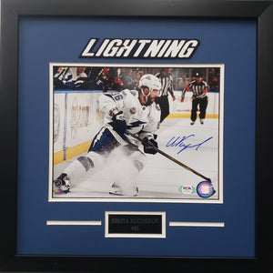 Nikita Kucherov signed 8x10 photo framed NHL Tampa Bay Lightning PSA COA - JAG Sports Marketing