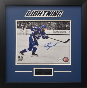 Nikita Kucherov signed 8x10 photo framed NHL Tampa Bay Lightning PSA COA - JAG Sports Marketing