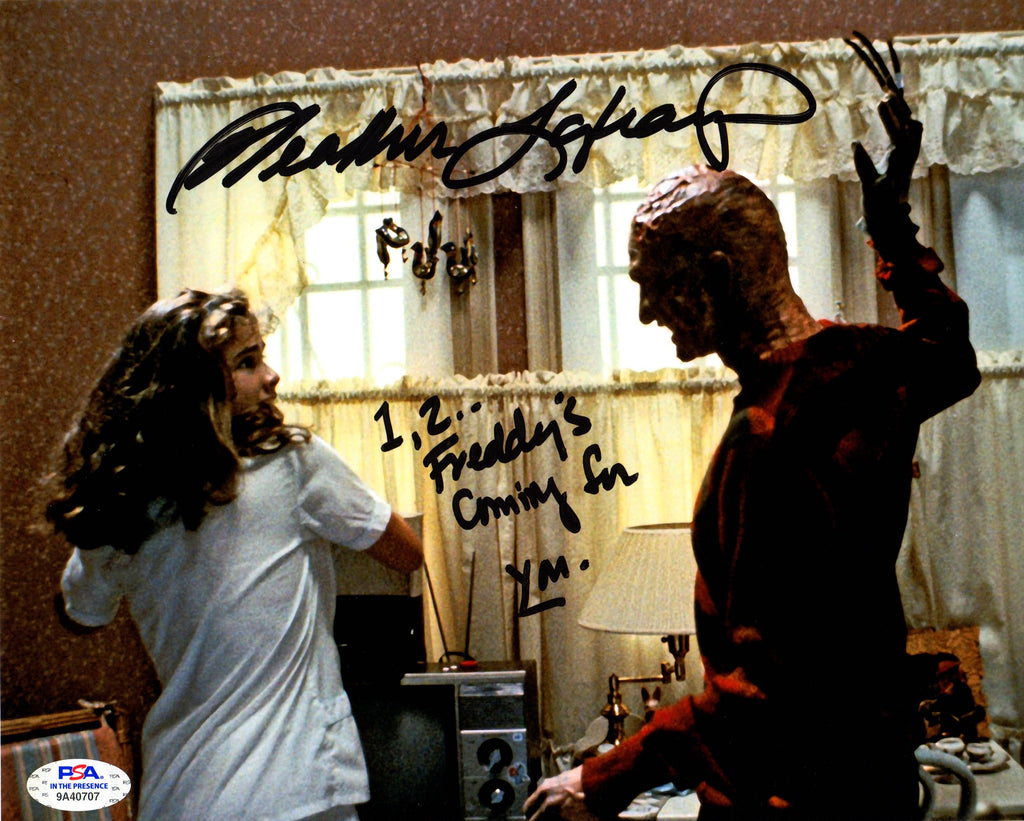 Heather Langenkamp autograph signed inscribed 8x10 photo Nightmare on Elm St PSA - JAG Sports Marketing