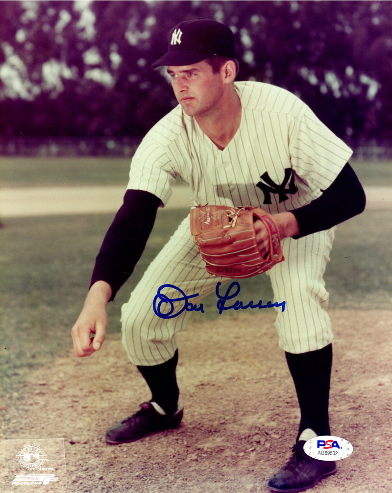 Don Larsen autographed signed 8x10 photo MLB New York Yankees PSA COA - JAG Sports Marketing