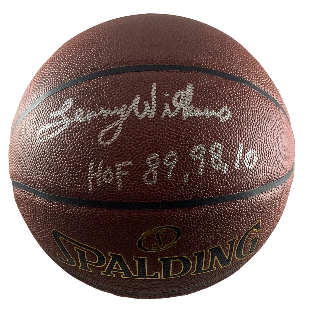 Lenny Wilkens signed inscribed basketball NBA St. Louis Hawks JSA Witness - JAG Sports Marketing