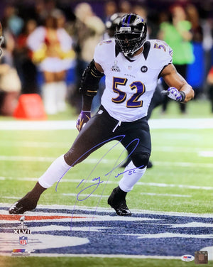 Ray Lewis Autographed 16x20 Photo NFL Baltimore Ravens PSA w/COA - JAG Sports Marketing