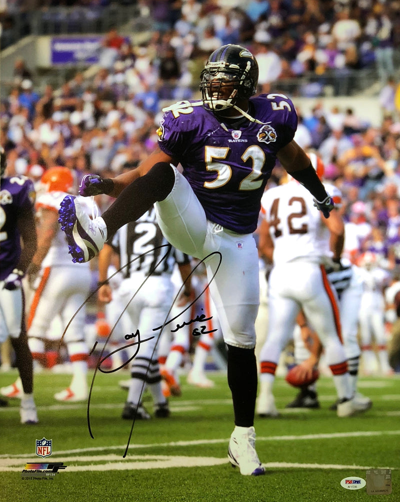 Ray Lewis Autographed 16x20 Photo NFL Baltimore Ravens PSA w/COA - JAG Sports Marketing