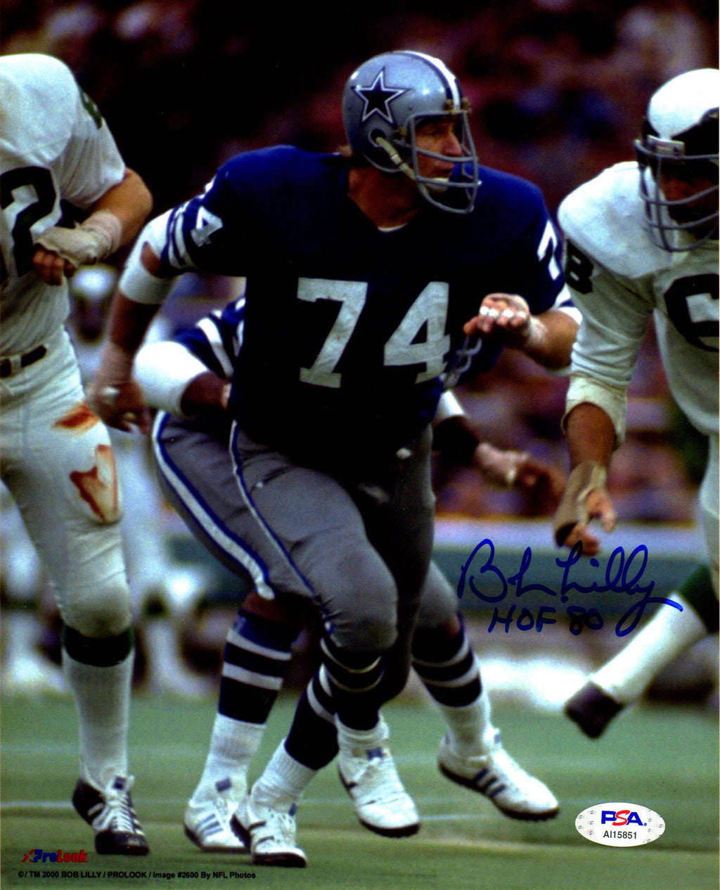 Bob Lilly autographed signed inscribed 8x10 photo NFL Dallas Cowboys PSA COA - JAG Sports Marketing