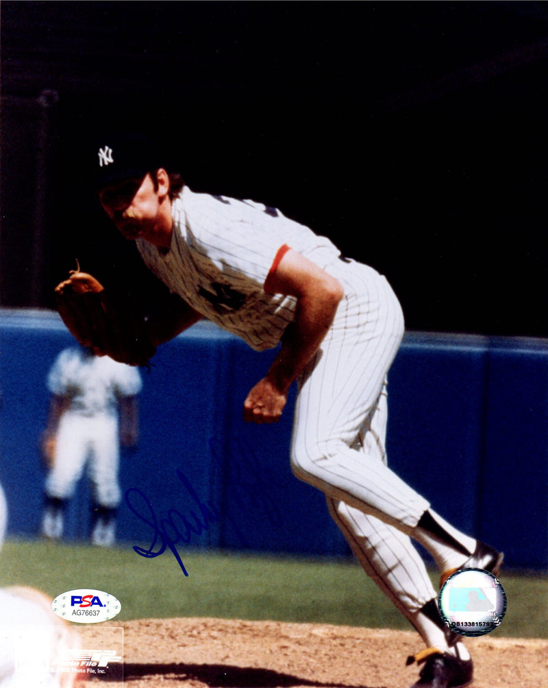 Sparky Lyle autographed signed MLB New York Yankees 8x10 photo PSA COA