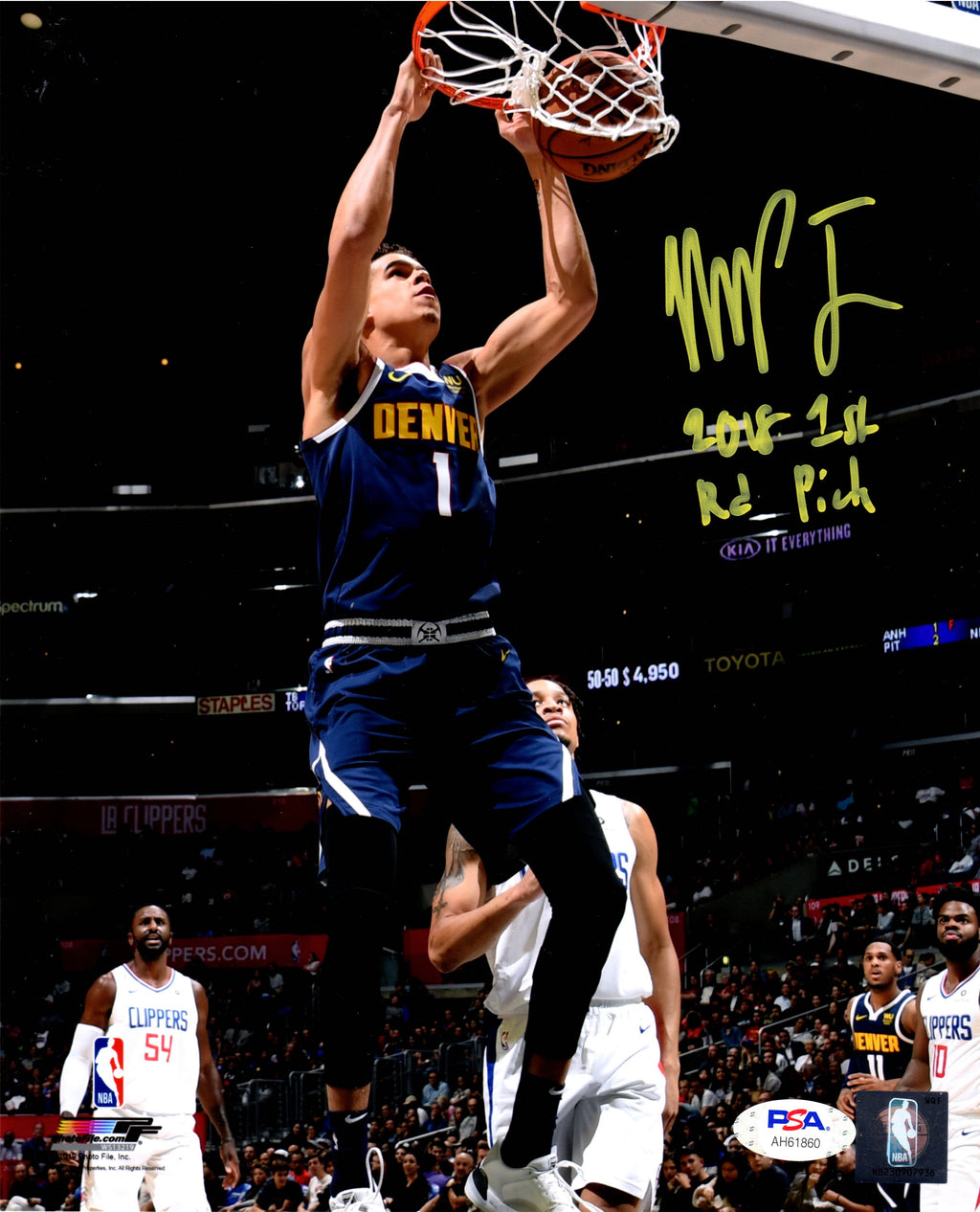 Michael Porter Jr. autographed signed inscribed 8x10 photo NBA Denver Nuggets PSA COA - JAG Sports Marketing