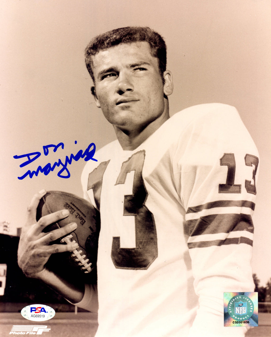 Don Maynard autographed signed 8x10 photo NFL New York Jets PSA COA Super Bowl - JAG Sports Marketing