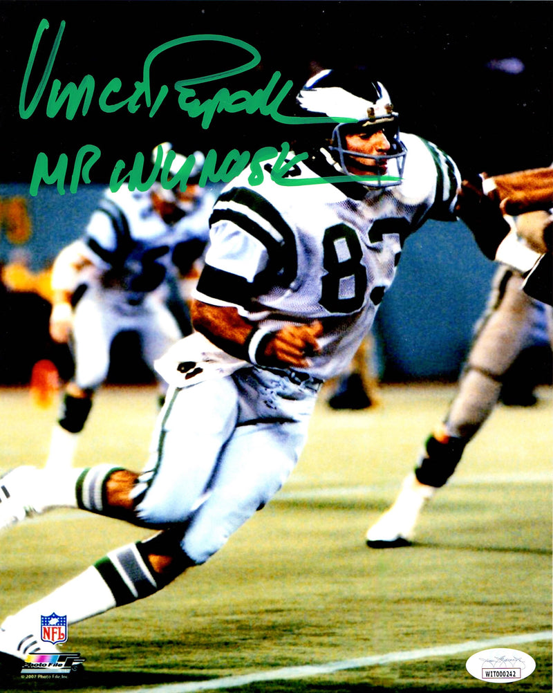 Vince Papale autographed signed inscribed 8x10 NFL Philadelphia Eagles JSA COA - JAG Sports Marketing