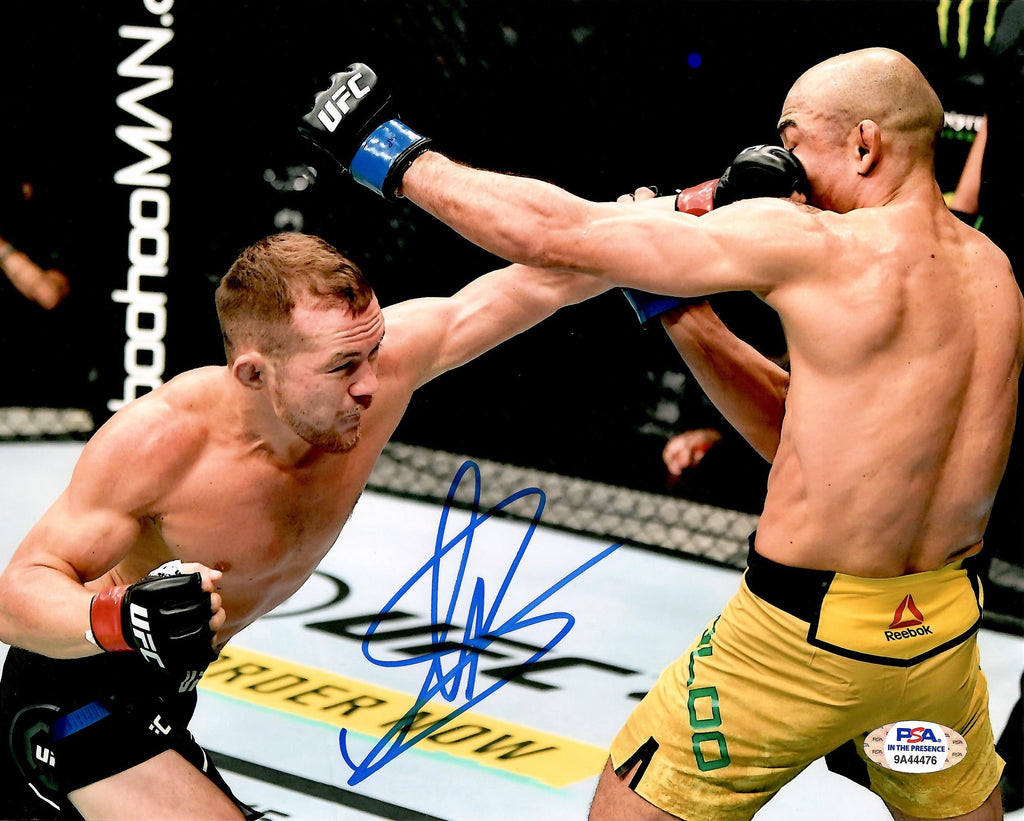 Petr Yan autographed signed 8x10 photo UFC PSA COA No Mercy Jose Aldo - JAG Sports Marketing