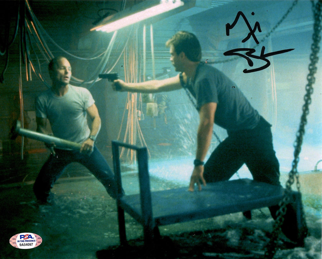 Michael Biehn autographed signed 8x10 photo Abyss PSA COA Lt. Coffey Ed Harris - JAG Sports Marketing