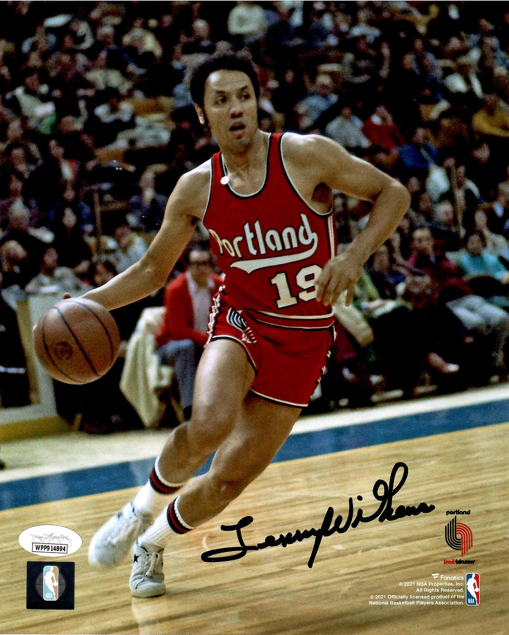 Lenny Wilkens autographed signed 8x10 photo NBA Port Land Trail Blazers JSA COA - JAG Sports Marketing