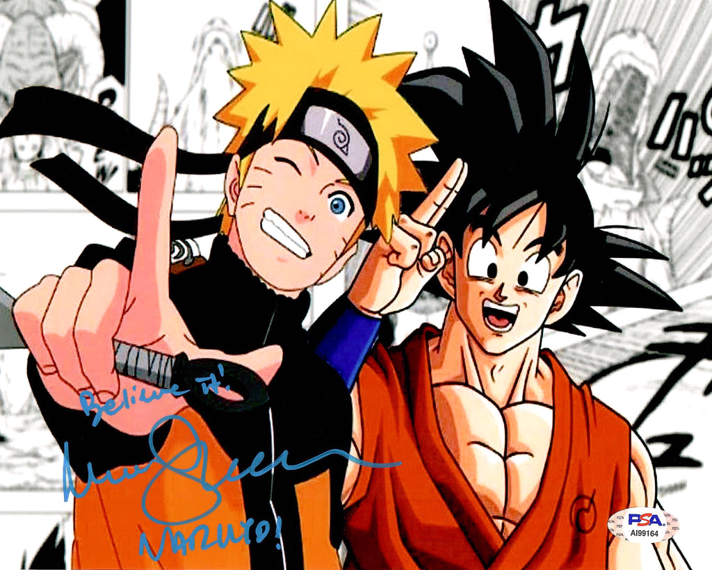 Maile Flanagan Naruto autographed inscribed 8x10 photo PSA COA Naruto Goku - JAG Sports Marketing