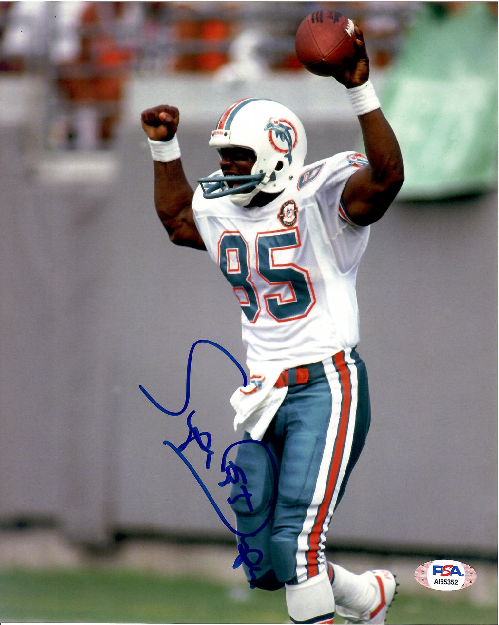 Mark Duper autographed signed 8x10 photo NFL Miami Dolphins PSA COA - JAG Sports Marketing