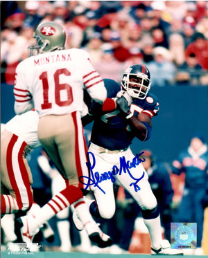 George Martin autographed signed 8x10 photo NFL New York Giants COA - JAG Sports Marketing