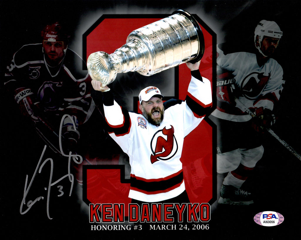 Ken Daneyko autographed signed 8x10 photo NHL New Jersey Devils PSA COA - JAG Sports Marketing