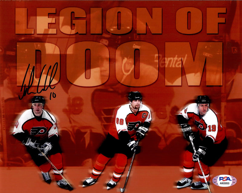 John LeClair autographed signed 8x10 photo NHL Philadelphia Flyers PSA COA - JAG Sports Marketing
