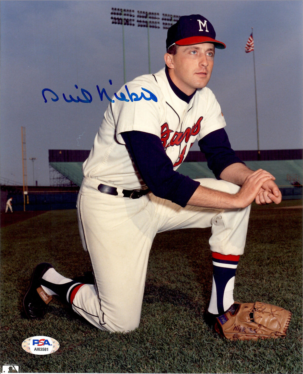 Phil Niekro autographed signed 8x10 photo MLB Milwaukee/Atlanta Braves PSA COA - JAG Sports Marketing