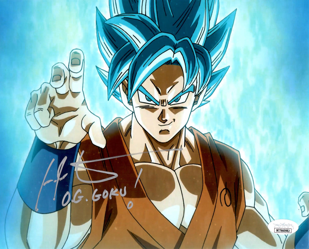 Ian James Corlett autographed inscribed 8x10 photo Goku JSA COA Dragon Ball Z