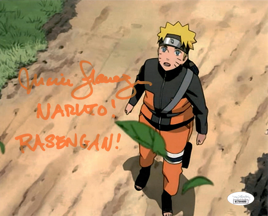 Maile Flanagan Naruto autographed inscribed 8x10 photo JSA COA Naruto Sasuke