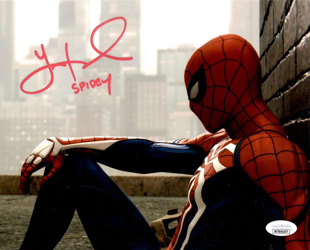 Yuri Lowenthal autographed inscribed 8x10 photo Spider-Man JSA COA Peter Parker