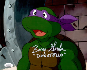 Barry Gordon signed inscribed 8x10 photo JSA Teenage Mutant Ninja Turtles