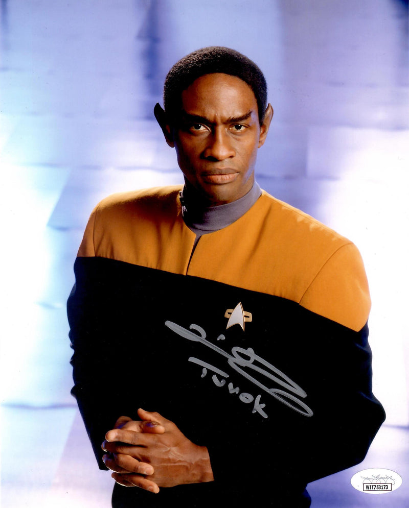 Tim Russ autographed signed Inscribed 8x10 photo JSA COA Star Trek Voyager Tuvok