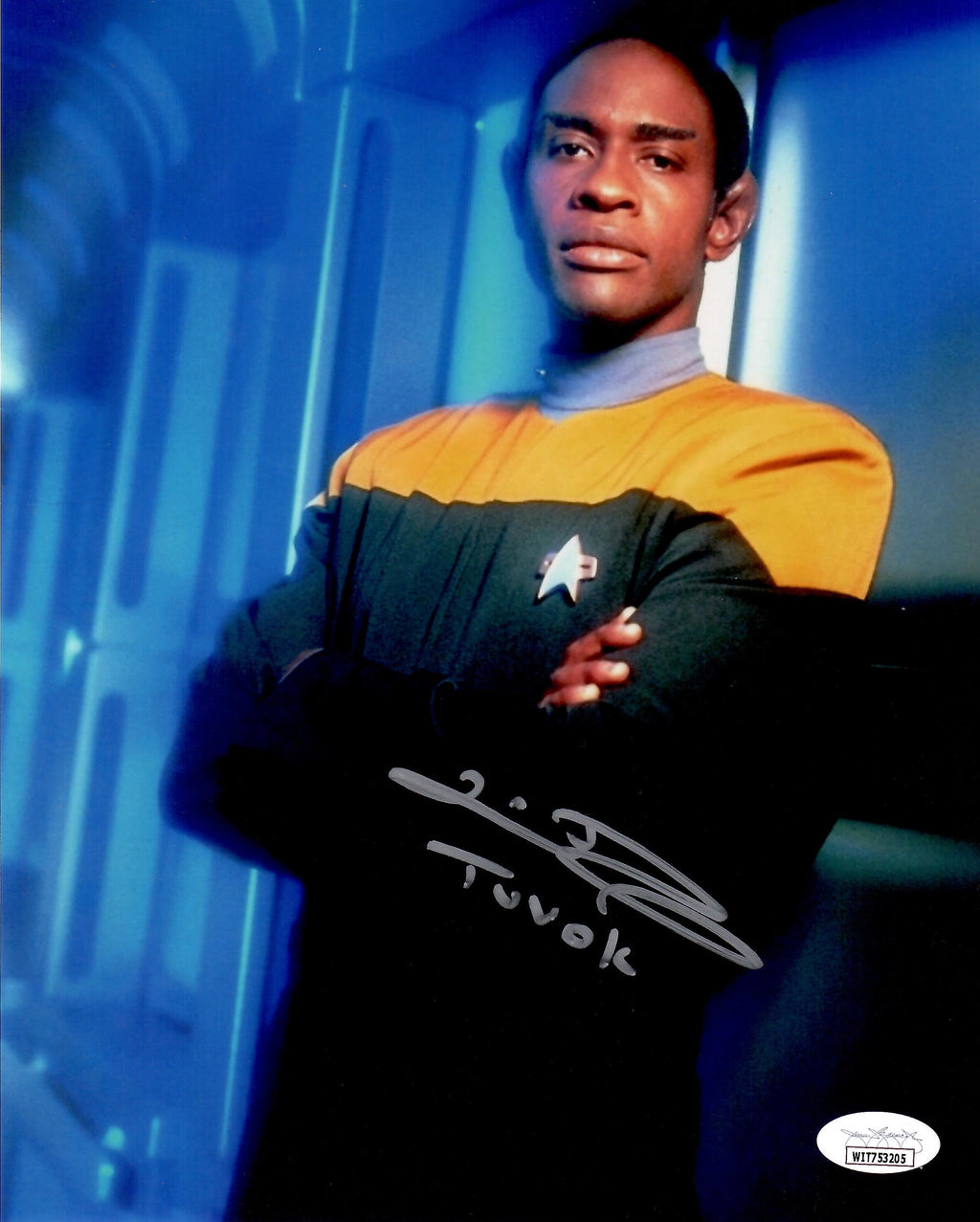 Tim Russ autographed signed Inscribed 8x10 photo JSA COA Star Trek Voyager Tuvok