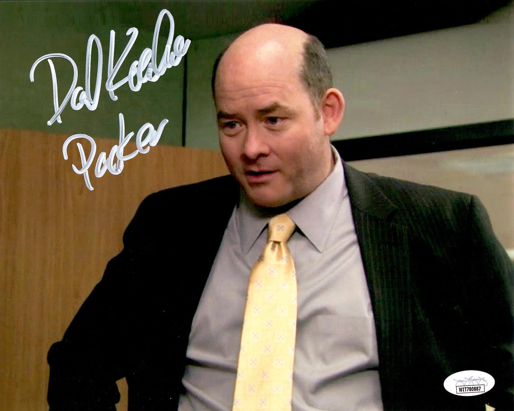 David Koechner signed inscribed 8x10 photo The Office JSA Witness Packer