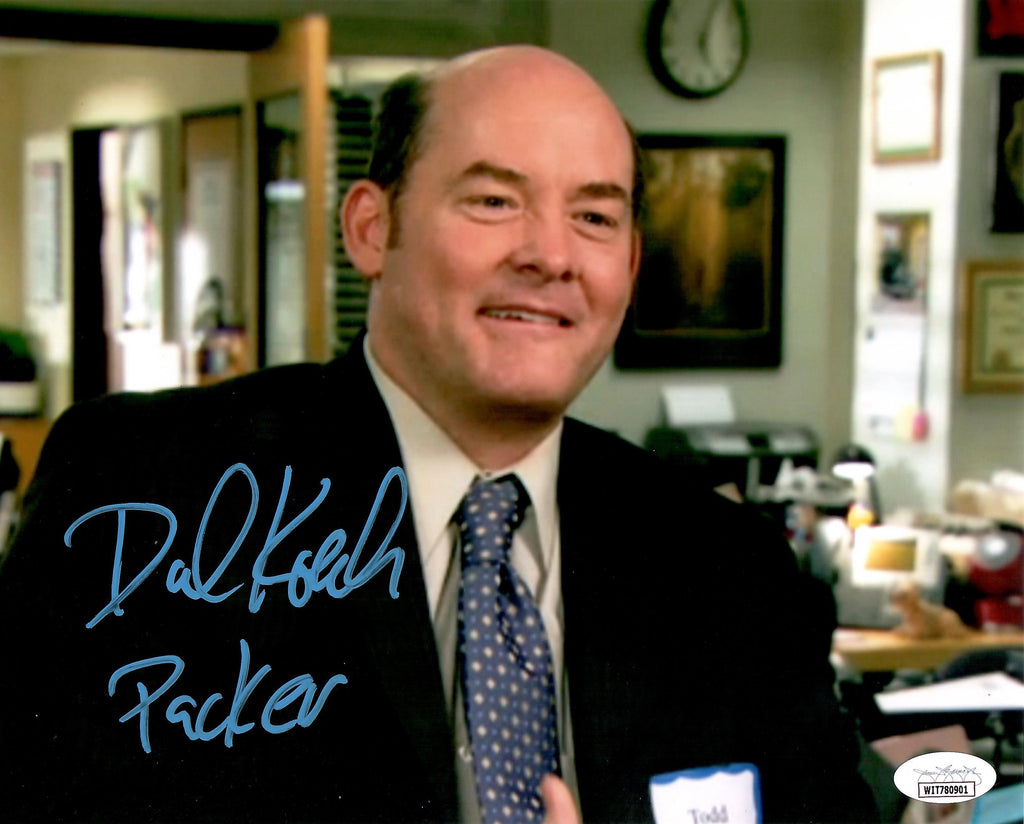 David Koechner signed inscribed 8x10 photo The Office JSA Witness Packer