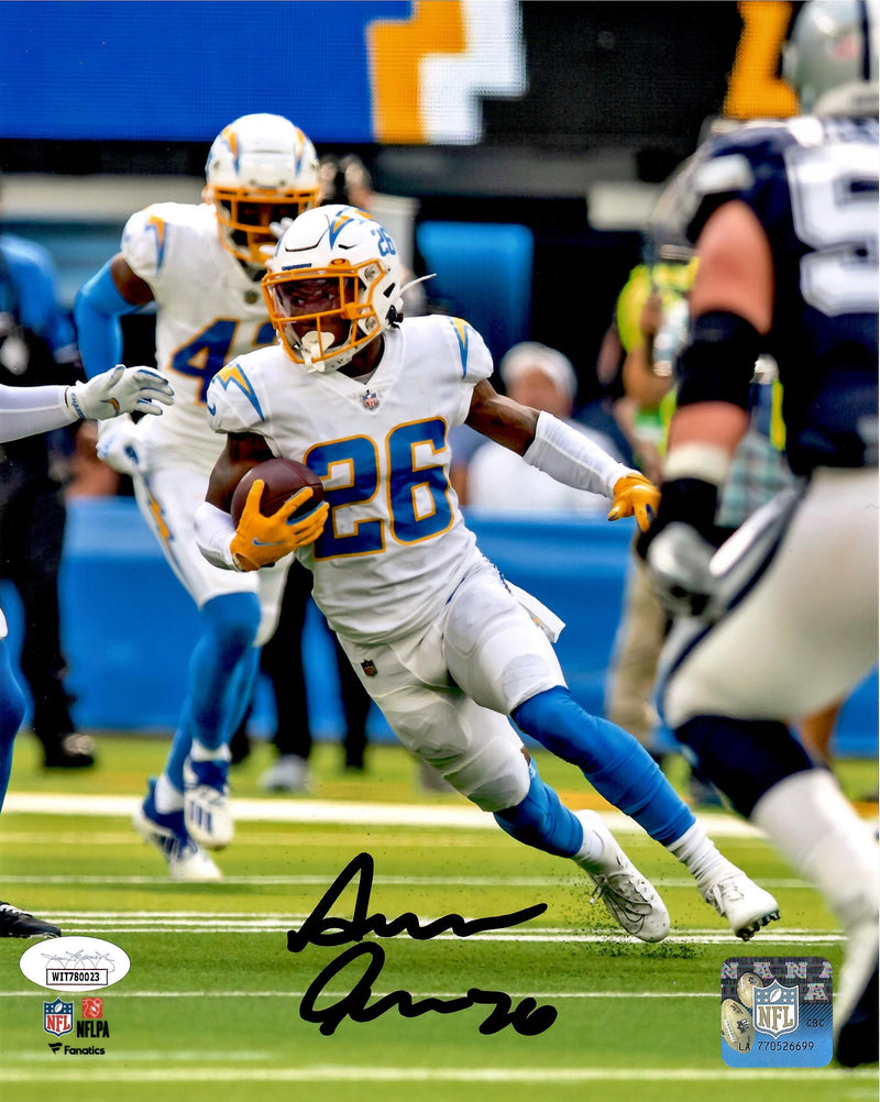 Asante Samuel Jr.  autographed signed 8x10 photo NFL Los Angeles Chargers JSA