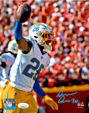 Asante Samuel Jr. autographed signed 8x10 photo NFL Los Angeles Chargers JSA