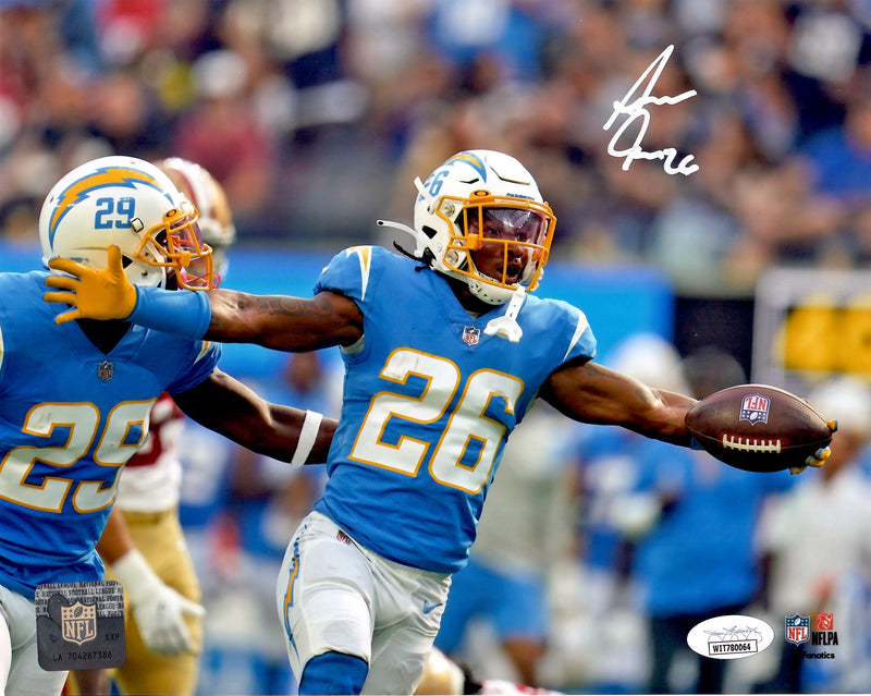 Asante Samuel Jr. autographed signed 8x10 photo NFL Los Angeles Chargers JSA